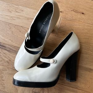 Colin Stuart Off White Mary Jane Heels